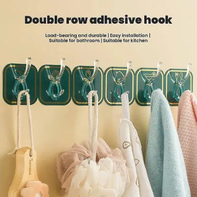 Self-adhesive Row Wall Hook Set